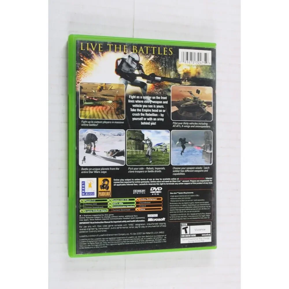Star Wars: Battlefront (Microsoft Xbox, 2004) Authentic, Tested, Works